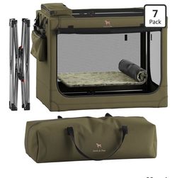 Noah & Paw Collapsible Dog Crate 26 Inch, Small Dog Crate for Small Medium Breeds