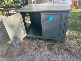 Cat Litter Box Enclosure Cabinet