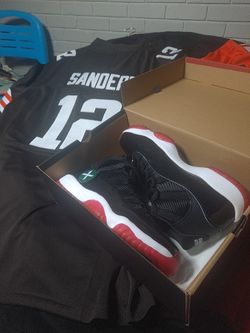 JORDAN 11 BLACK + SHEDEUR NFL JERSEYS 