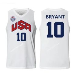 USA Dream Team American Basketball Jersey Kobe 10 Bryant Hip Hop For Kids Boys Men Mamba 8 24
