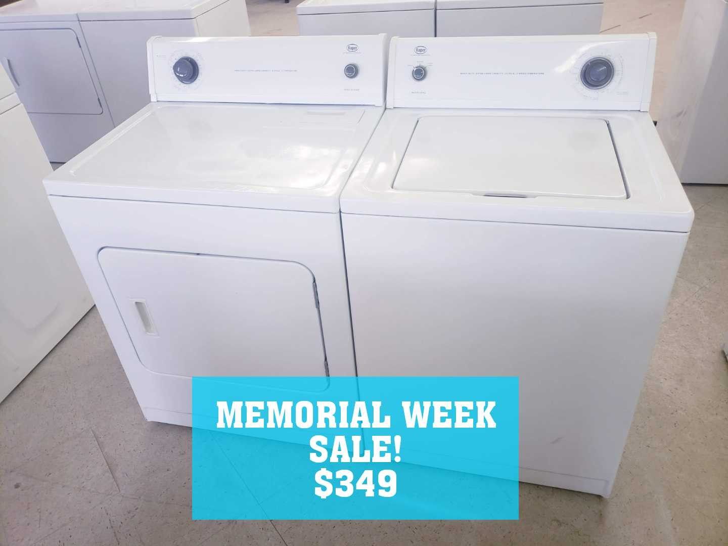 R Washer dryer set with one year warranty! No credit financing