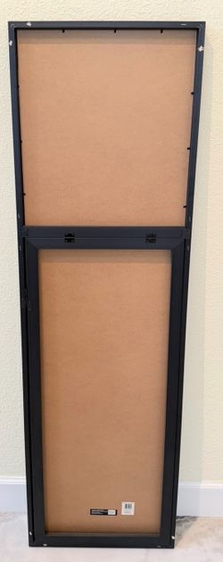 Mainstays -17x58 Black Framed Full Length Floor Mirror for Bedroom or Living Room