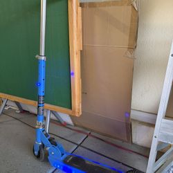 Jetson Kids Jupiter 2-Wheel Light-Up Kick Scooter, LED Lights Blue