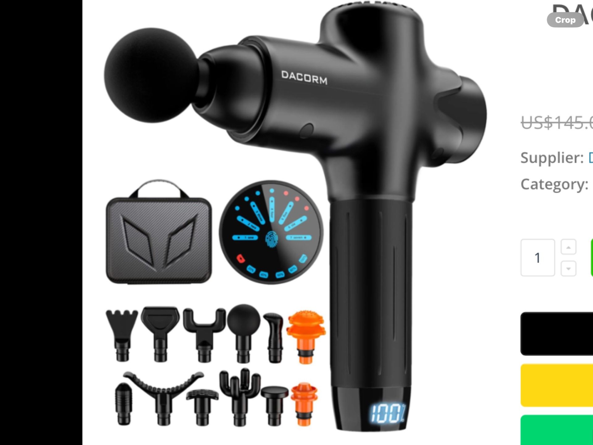 DACORM masssage gun w/ accessories