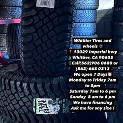 SET OF NEW TIRES, 33X12.50R18 ATURRO XT , INCLUDING MOUNTING AND BALANCING. ASK ME FOR ANY SIZE OR BRAND