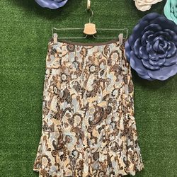 Sigrid Olsen floral skirt size 8