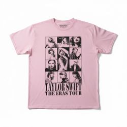 Taylor Swift The Eras Tour 2023–2024 Pink T-Shirt Adult Large