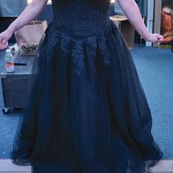 Corset Dress Black Gown