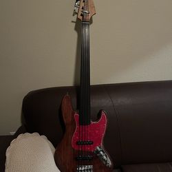5-String Fretless Jazz Bass Kit Guitar