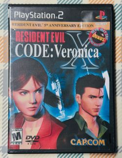 Resident Evil: Code Veronica X - PS2 Game Tested/Works Fast Shipping K299