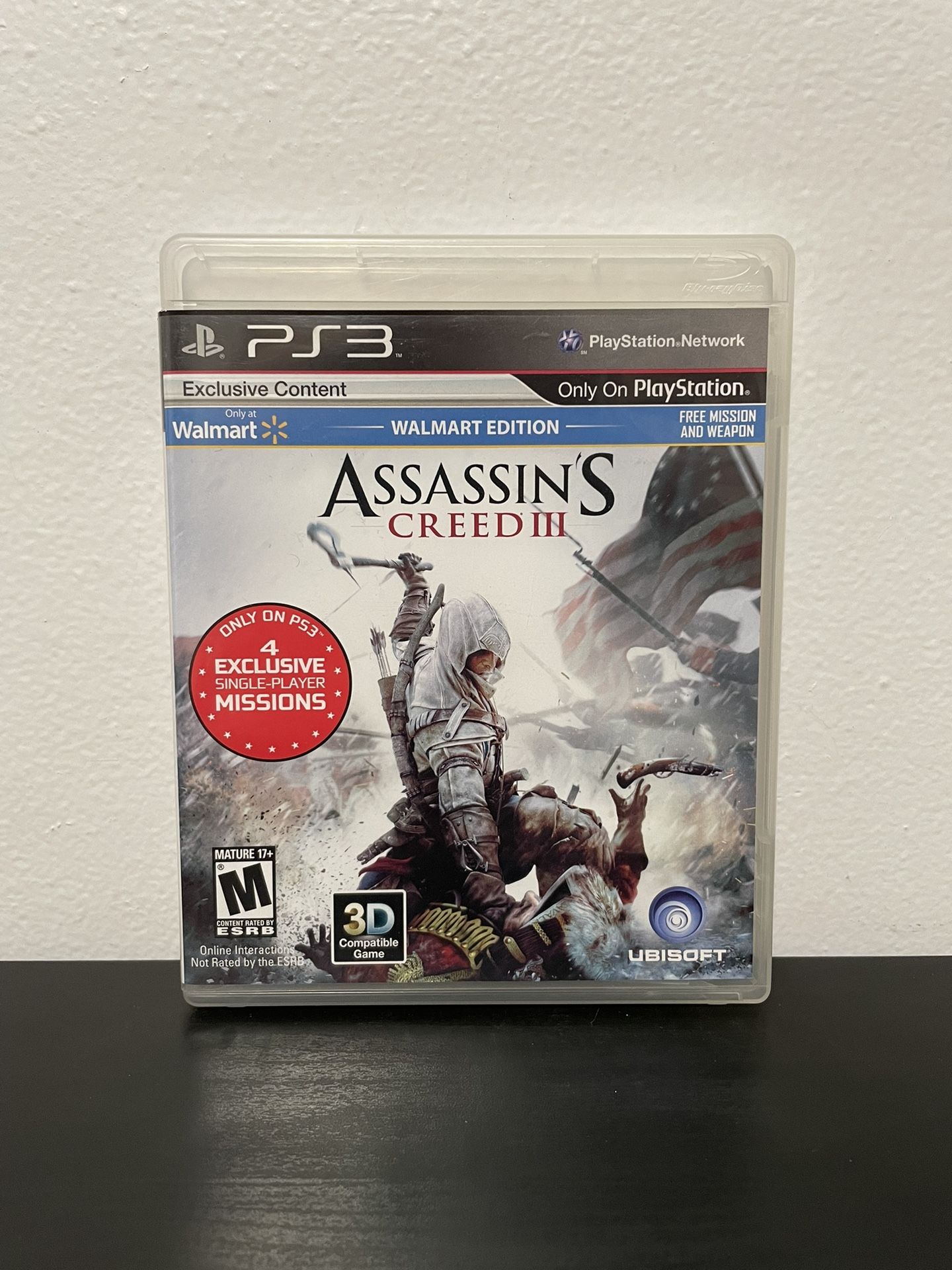 Assassin's Creed III Walmart Edition PS3 Sony PlayStation 3 CIB Video Game 2012