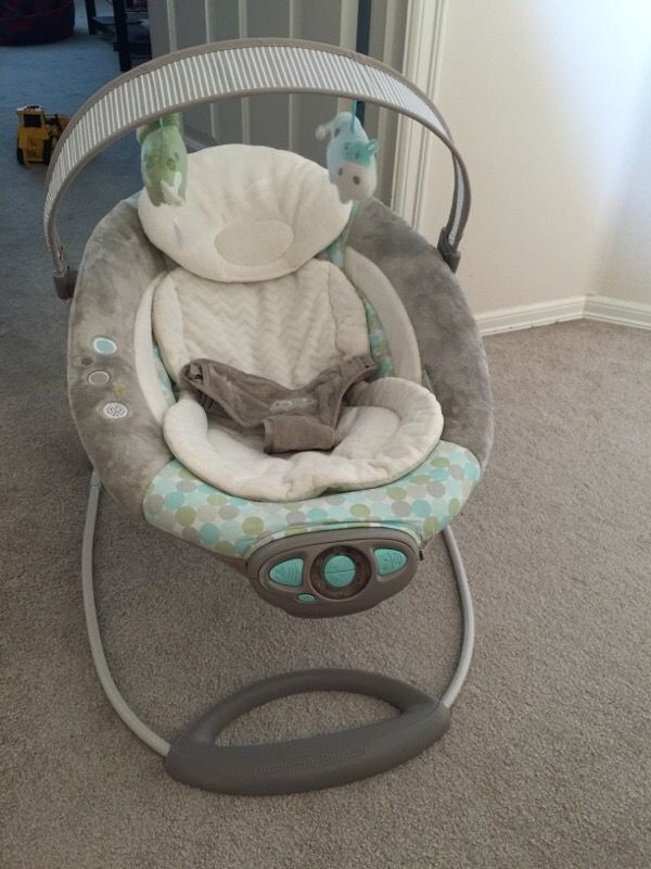 Ingenuity Gentle Automatic Bouncer - Emerson Infant Baby Cows