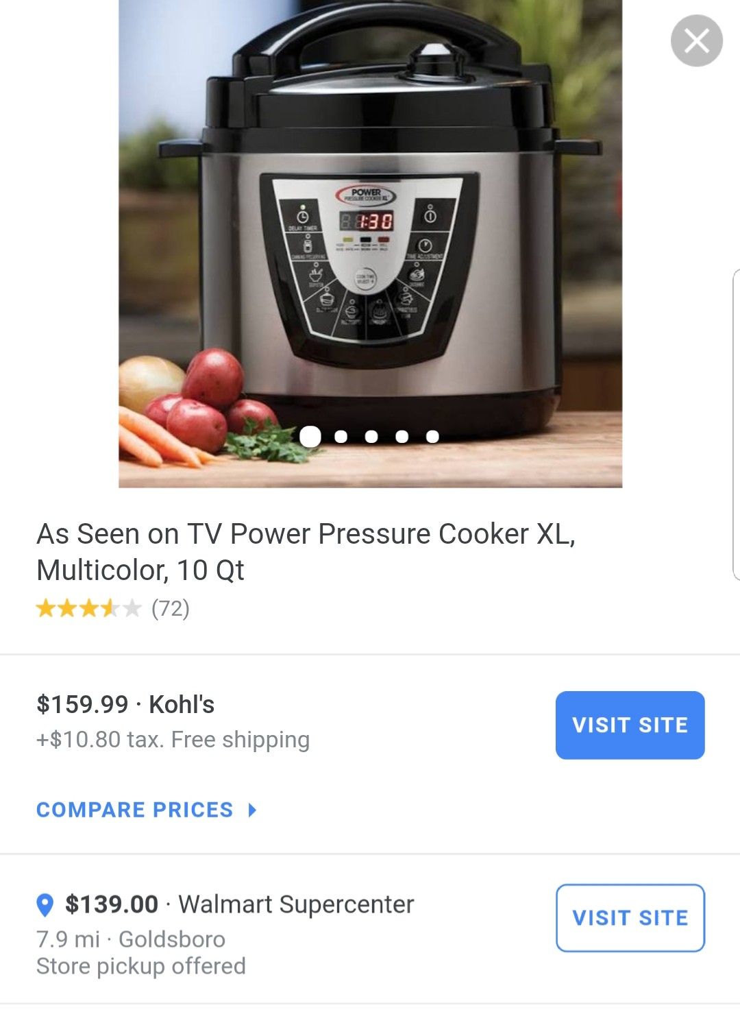 As Seen On TV Power Pressure Cooker XL