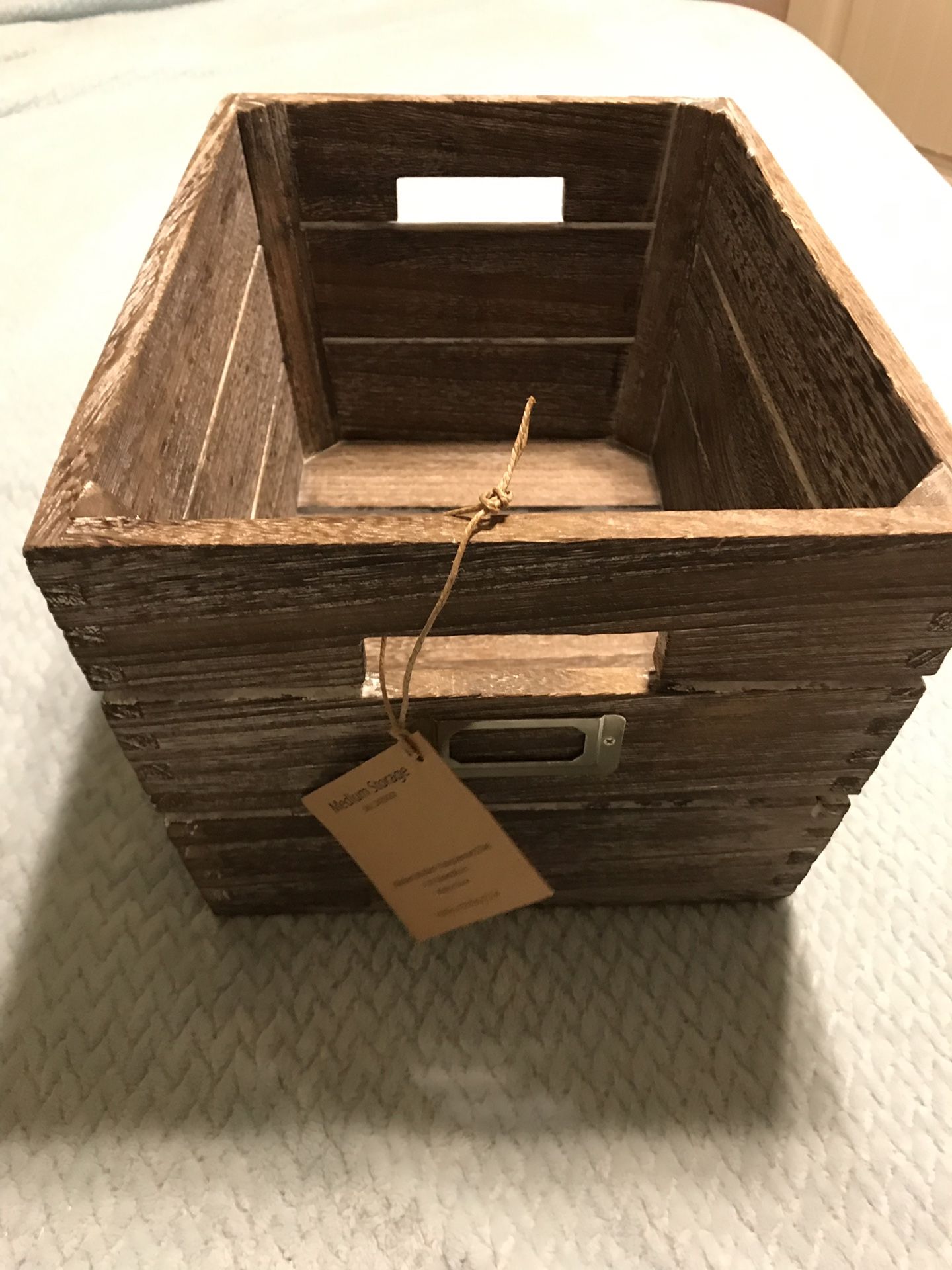 New wood storage container