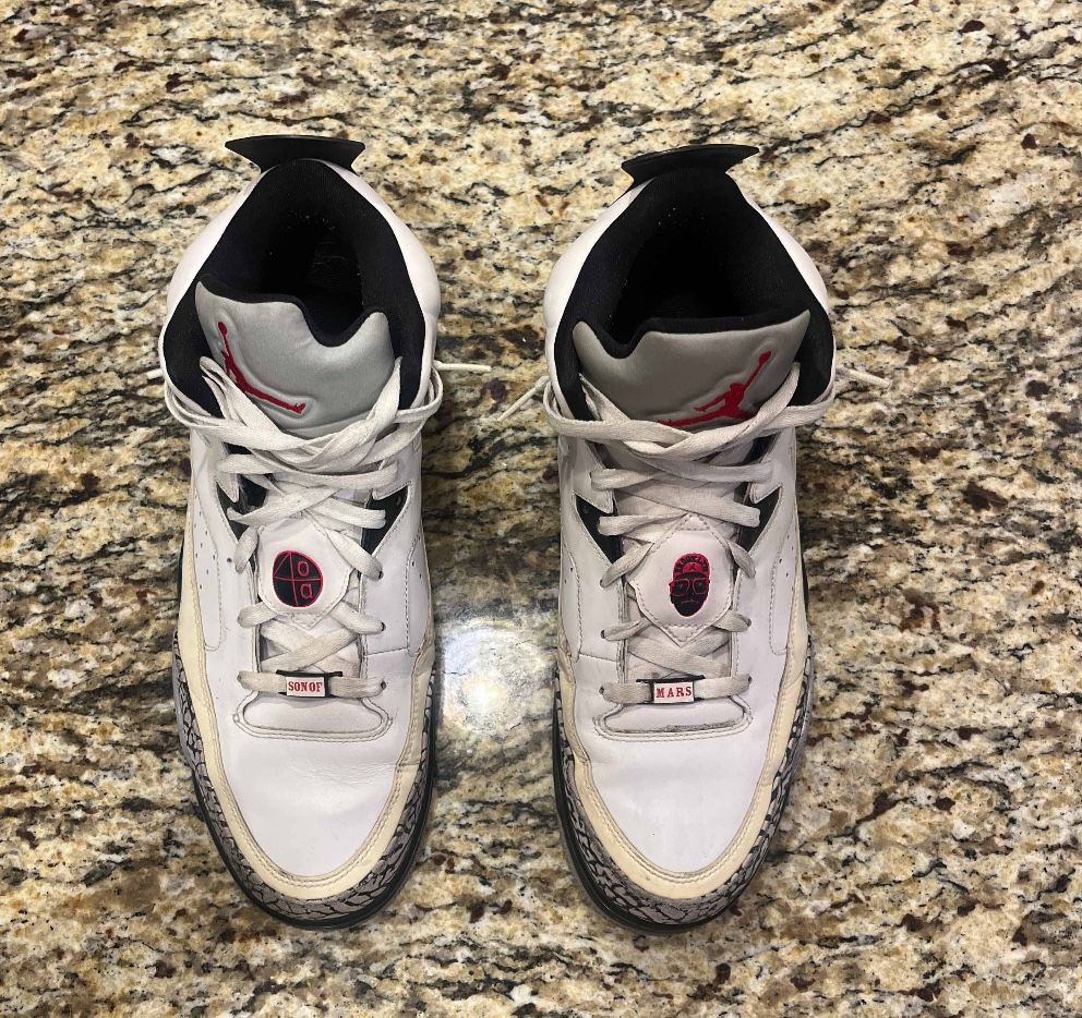 Size 13/Jordan Son of Mars ‘White Cement’