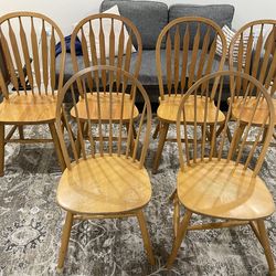 Solid wood chairs- Send offer