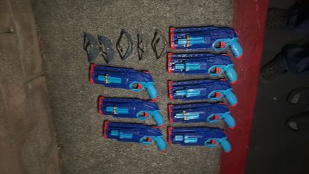 **8 Nerf Guns + Blue Sunny Glasses Bundle – $127 Value**