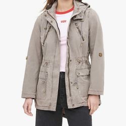 Levi's Women's Cotton Hooded Anorak Jacket Size X1