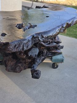 Redwood Burl Coffee Table