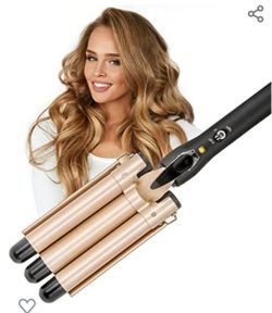 3 Barrel Curling Iron Hair Waver Cluer

