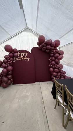 Balloons And Backdrops Decorations 