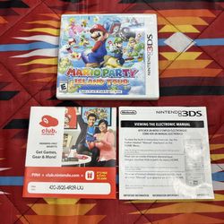 Mario Party: Island Tour ( NO GAME ) Case And Manual Only Nintendo 3DS