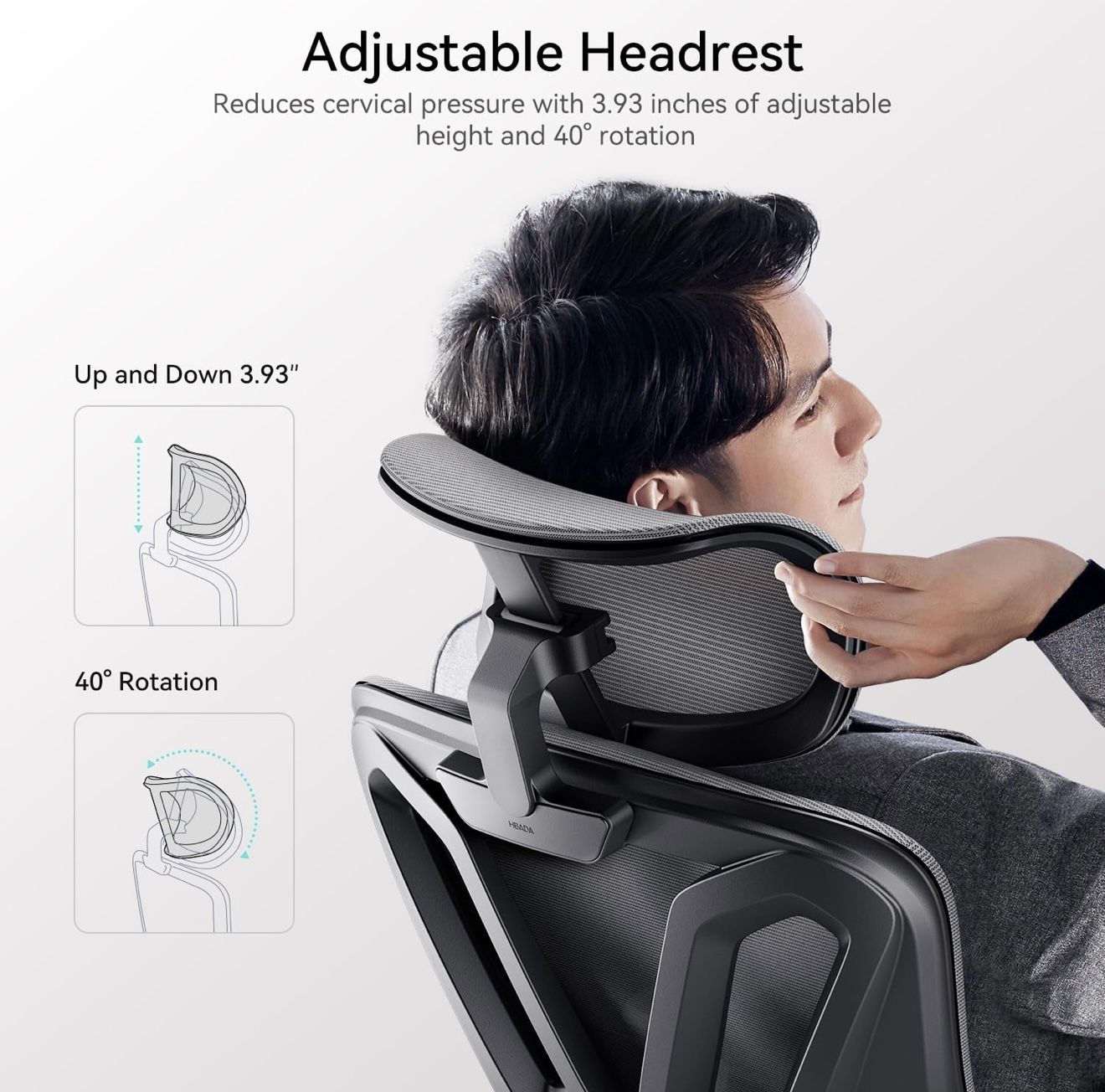 Hbada P5 Ergonomic Office Chair, Adjustable & Lumbar Support