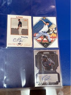 Baseball Card Collection with Binder