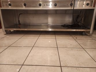 Commercial Stainless Steel Steam Table on Wheels