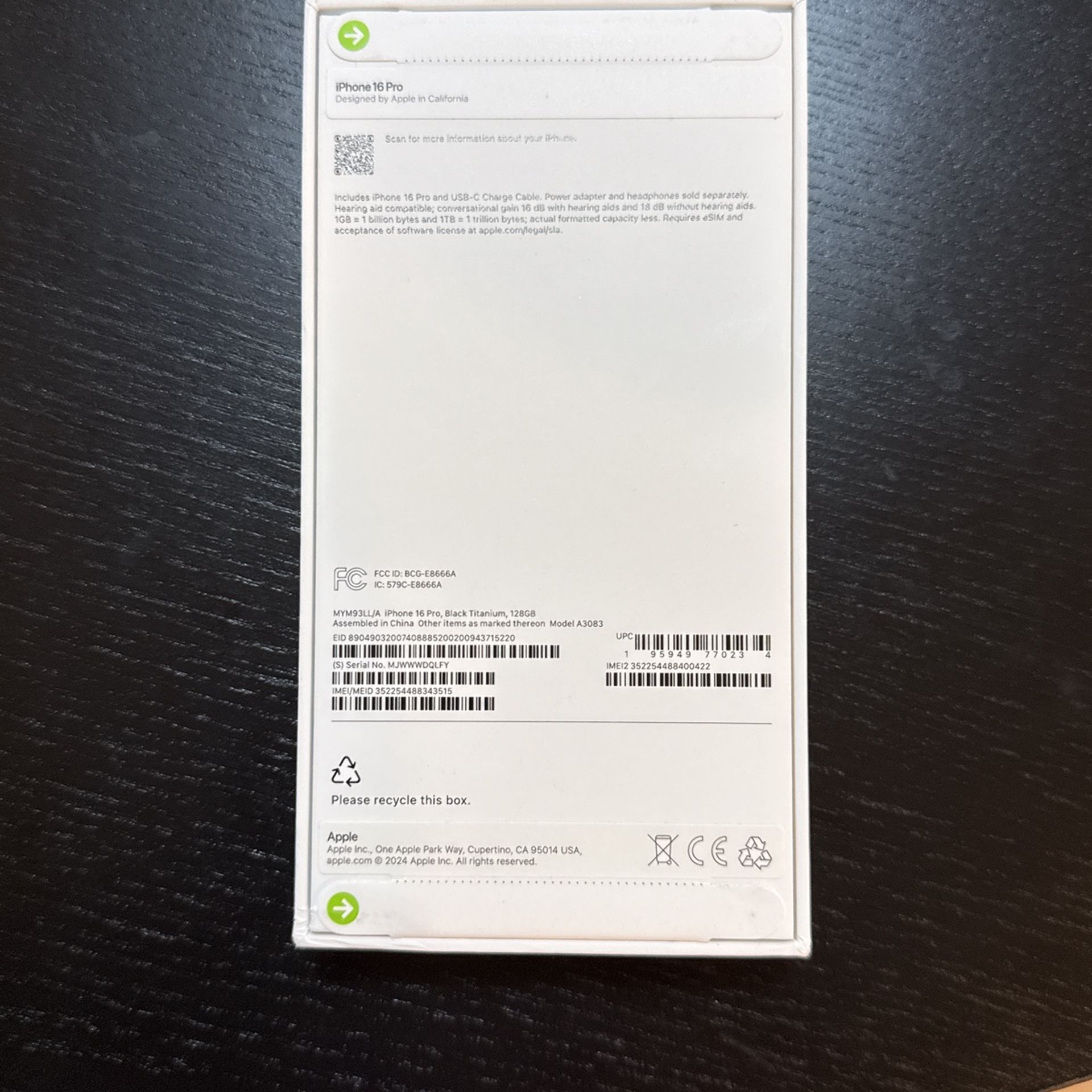 iPhone 16 Pro 128 