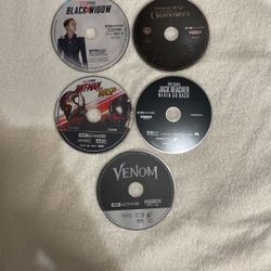 Five 4k Blu-ray Movies!