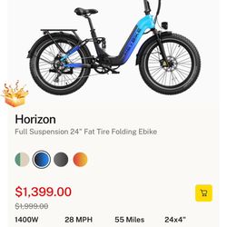 BRAND NEW HEY BIKE-Horizon Blue Color 