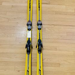 Volkl Skis 150cm – Classic Yellow Rockets – With Marker Bindings 🔥