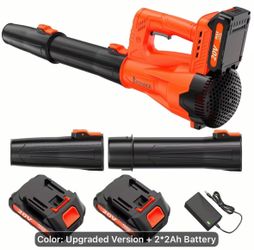 Brand new cordless leaf blower with 2 battery