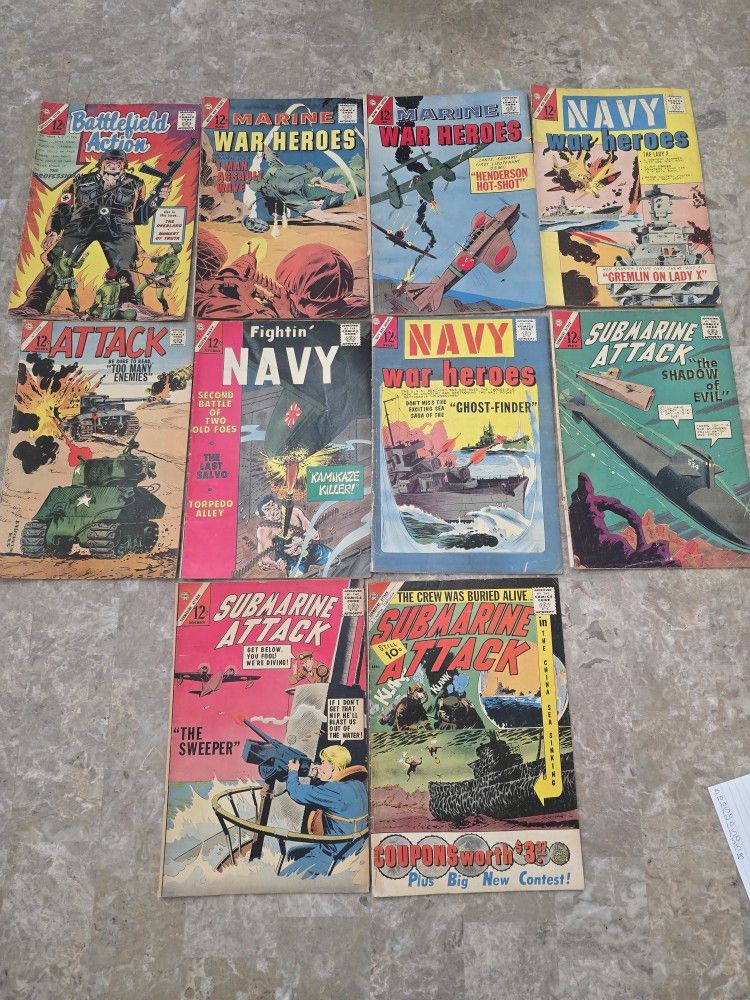 1960s War Comic Book Lot