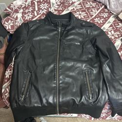 Faux leather Jacket Men’s Large