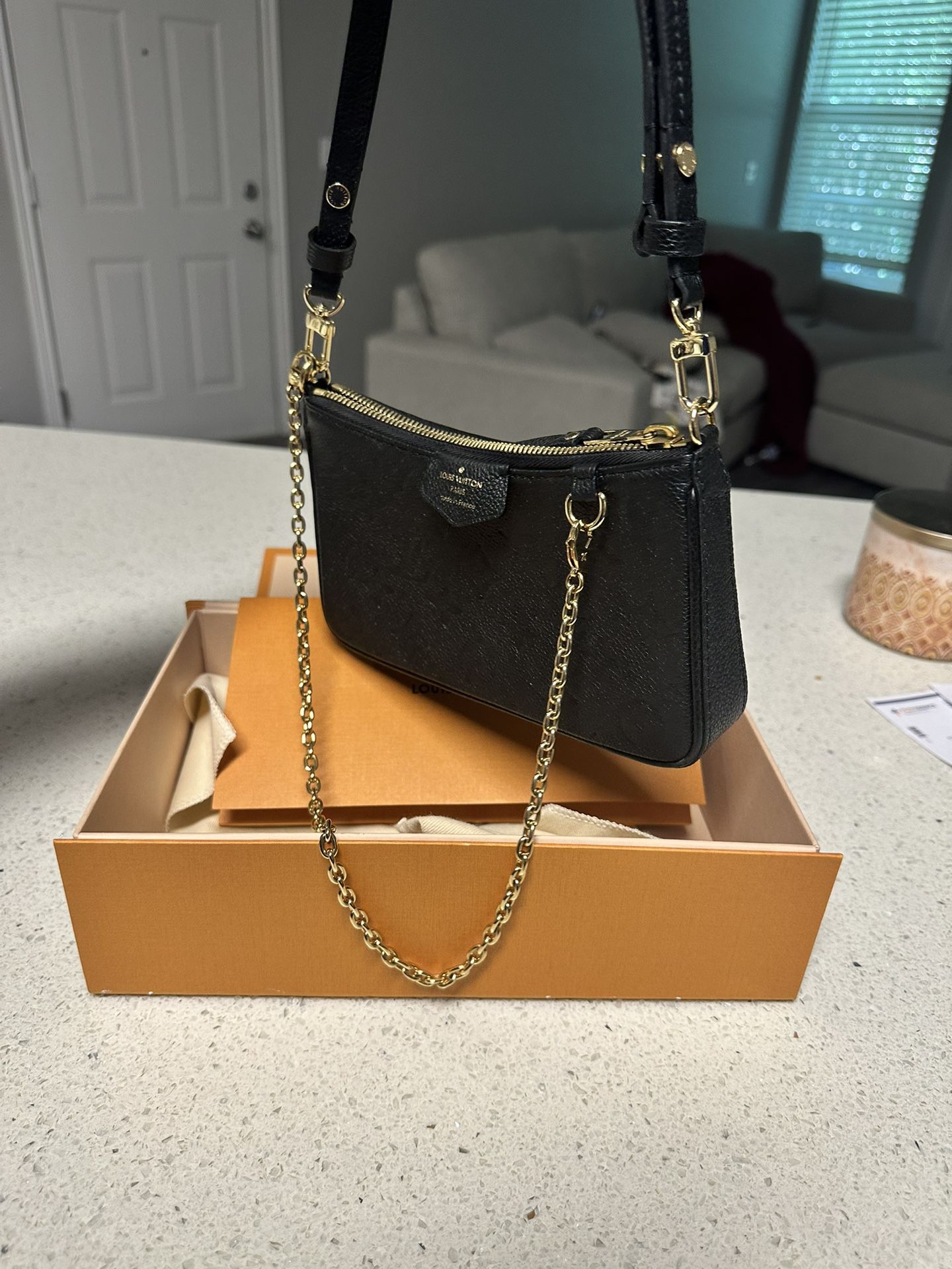 Louis Vuitton Empreinite Easy Pouch On Strap Black for Sale in Hillsboro,  OR - OfferUp