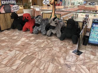 Plush animal scooters
