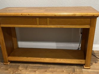 Sofa Table - Solid Oak