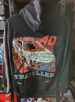 NEW Justin Allgaier JR Motorsports Team Traveller Whiskey Car Hoodie Size Small