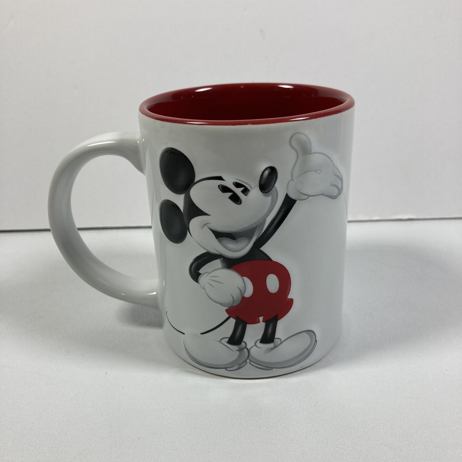 Disney Jerry Leigh White Mickey Mouse Large Ceramic Coffee Mug Cup.