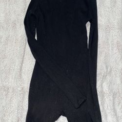 Black Fashion Nova long bodysuit size xl