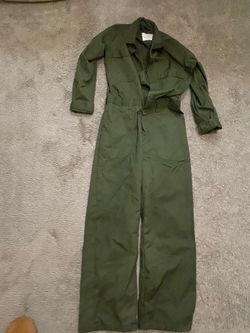 Green coveralls