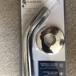 6” Chromed brass Shower Arm