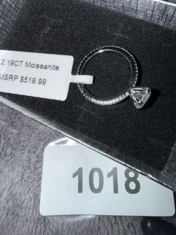 RING 2 Carat Size 6 Monzonite Diamond