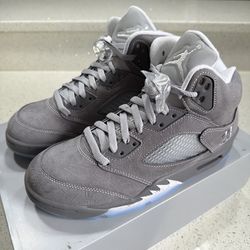 Jordan 5 wolf grey size 8