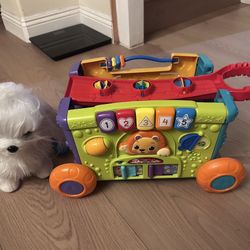 VTech 3-in-1 Learning Zebra Scooter and Electric Plush Dog Toy, pick up in Temple city