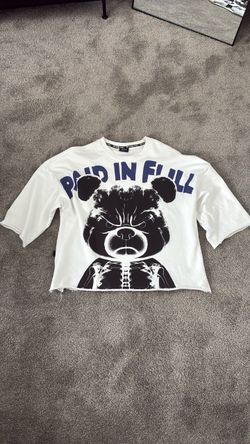 Paid In Full Graphic Crop T-Shirt
