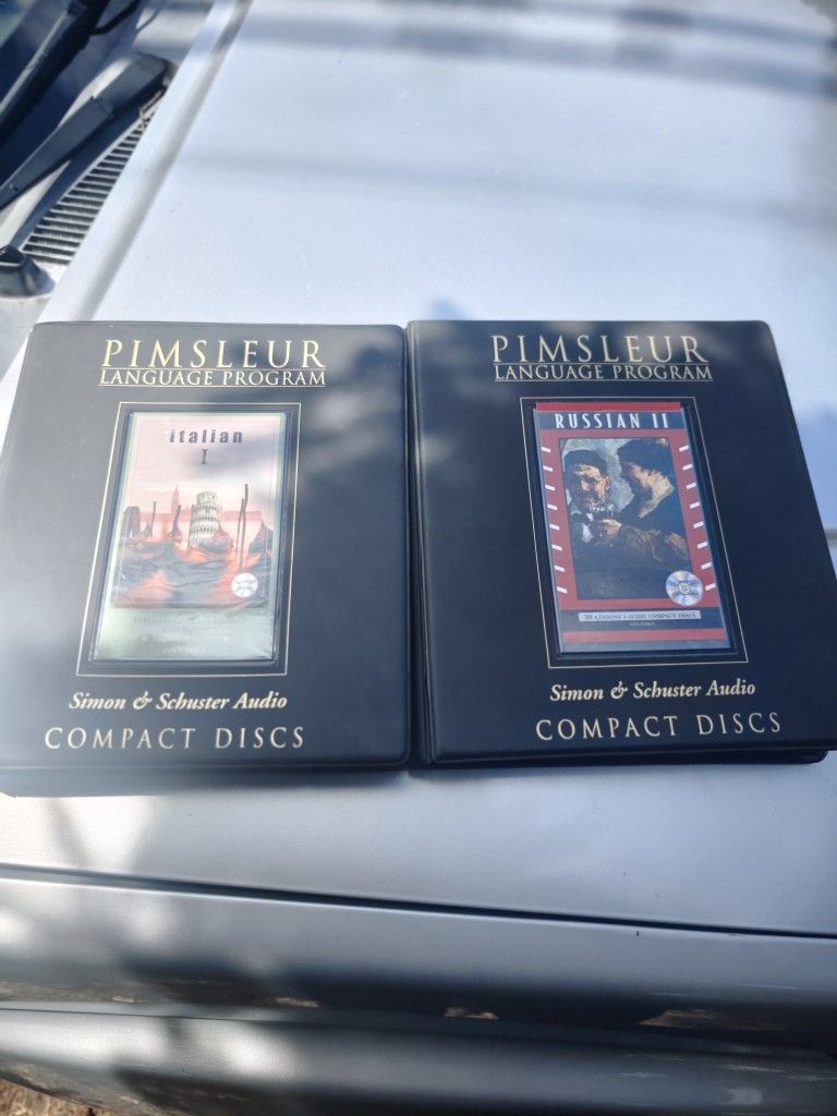 ๐ Premium Pimsleur Language Programs โ Italian I & Russian II (Full Sets, CDs) โ Rare & Complete!