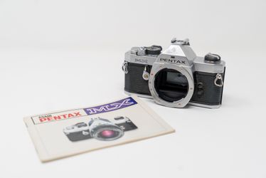 Pentax MX 35mm SLR Film Camera + Lens Lot